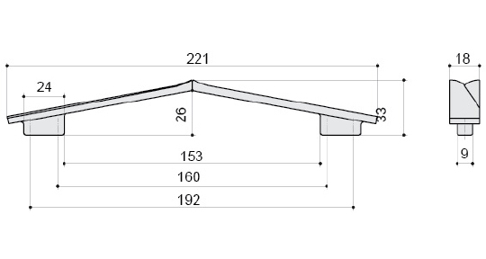 Ручка для мебели BelBagno 192-160 хром матовый 8.1135.192160.42