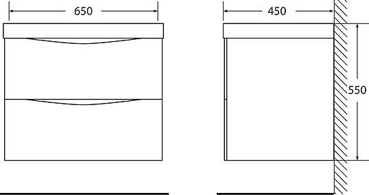 BelBagno Marino Мебель для ванной MARINO-650-2C-SO-BL-P