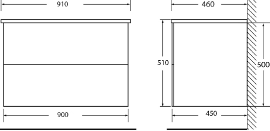 Тумба для комплекта BelBagno Kraft 90 pino pasadena KRAFT-900-2C-SO-PP