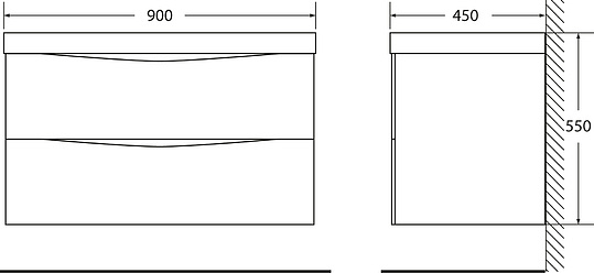 BelBagno Marino Мебель для ванной MARINO-900-2C-SO-CL-P