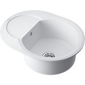 Omoikiri Sakaime 60E-WH Кухонная мойка Tetogranit 60x47 см, цвет: белый 4993136