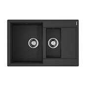 Omoikiri Daisen 78-2-BL Кухонная мойка Artgranit 78x51 см, цвет: черный 4993334