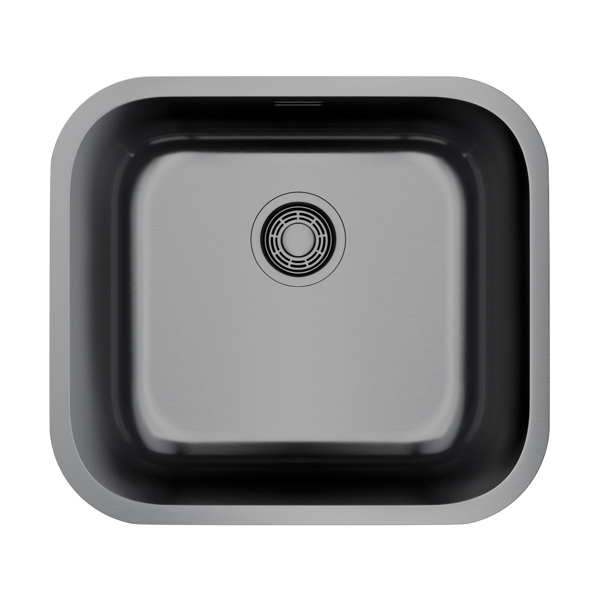 Omoikiri Omi 49-U/I-GM Кухонная мойка нерж. сталь 49x44 см, цвет: вороненая сталь 4993073