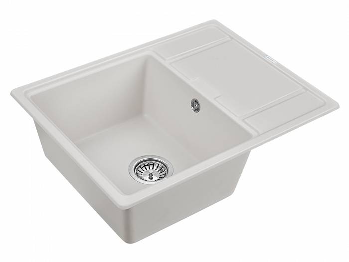Paulmark Flugen Кухонная мойка It-Granit 65x50 см, цвет: белый PM216550-WH