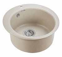 Paulmark Gelegen Кухонная мойка It-Granit 48x48 см, цвет: бежевый PM404800-BE