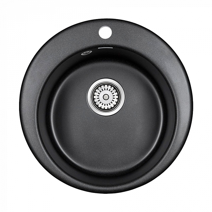 Paulmark Gelegen Кухонная мойка It-Granit 48x48 см, цвет: черный PM404800-BL