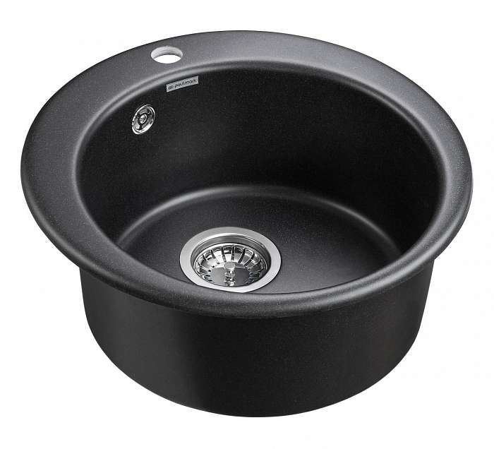 Paulmark Gelegen Кухонная мойка It-Granit 48x48 см, цвет: черный PM404800-BL