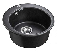 Paulmark Gelegen Кухонная мойка It-Granit 48x48 см, цвет: черный PM404800-BL