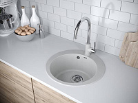 Paulmark Gelegen Кухонная мойка It-Granit 48x48 см, цвет: серый PM404800-GR