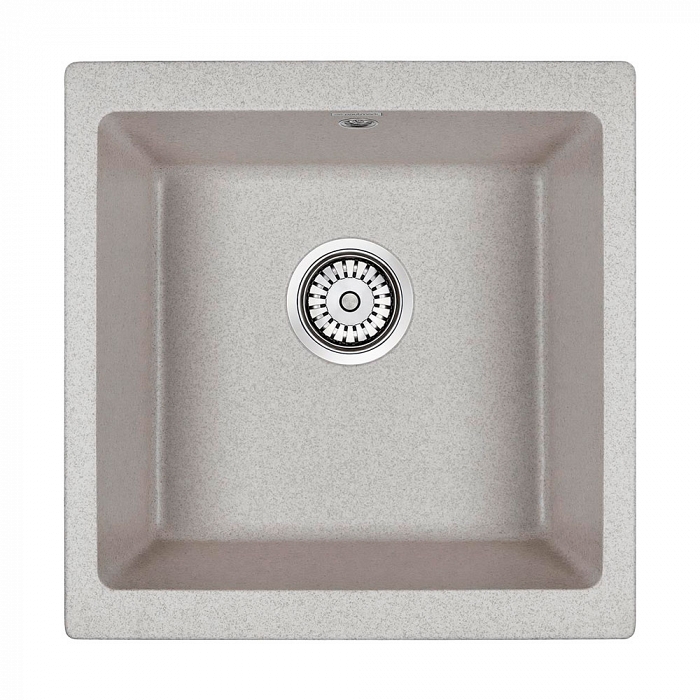 Paulmark Gera Кухонная мойка It-Granit 45x46 см, цвет: серый PM104546-GR