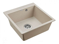 Paulmark Kante Кухонная мойка It-Granit 51x52 см, цвет: бежевый PM105152-BE