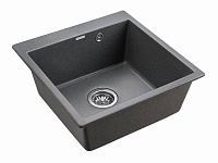 Paulmark Kante Кухонная мойка It-Granit 51x52 см, цвет: графит PM105152-DG