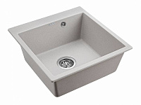 Paulmark Kante Кухонная мойка It-Granit 51x52 см, цвет: серый PM105152-GR