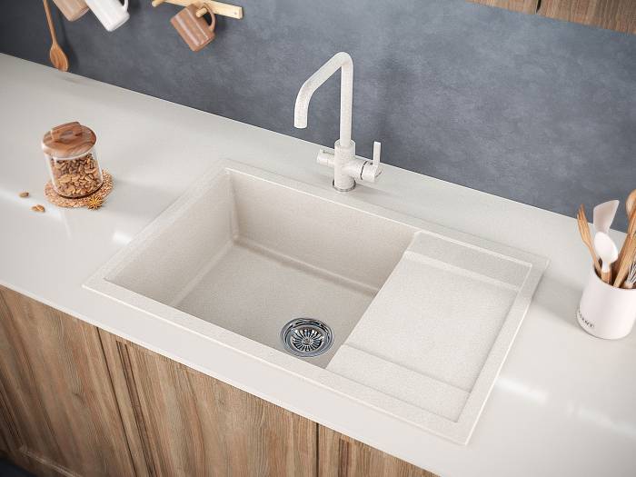 Paulmark Flugen Кухонная мойка It-Granit 78x50 см, цвет: бежевый PM317850-BE