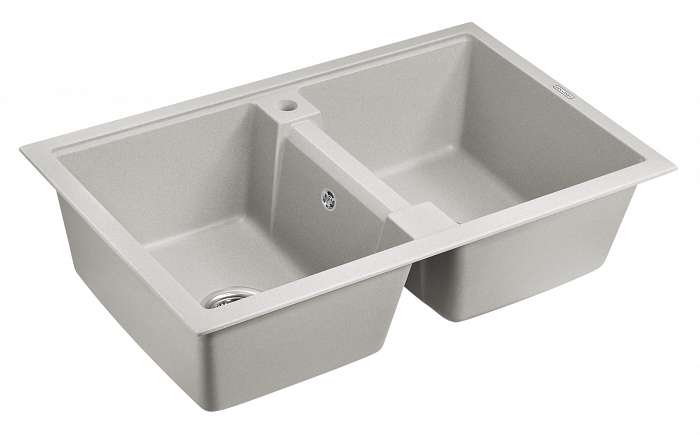 Paulmark Tandem Кухонная мойка It-Granit 81x50 см, цвет: серый PM238150-GR