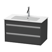 Duravit Ketho База под раковину, 2 выдв.ящик 48x80xh47,5 cм, цвет графит матовый KT642904949