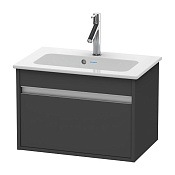 Duravit Ketho База под раковину 41x60xh38,5 см, 1 выдв. ящик, цвет Графит матовый KT642204949