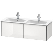 Duravit XSquare База под раковину 128х47,8х40 cм, с 2 выдв ящик, цвет белый глянц. XS407502222