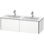 Duravit XSquare База под раковину 128х47,8х40 cм, с 2 выдв ящик, цвет белый матовый XS407501818