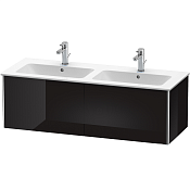 Duravit XSquare База под раковину 128х47,8х40 cм, с 2 выдв ящик, цвет черный глянц. XS407504040