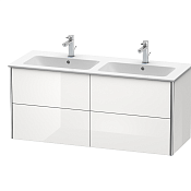 Duravit XSquare База под раковину 128х47,8хh56 cм, с 4 выдв ящиками, цвет белый глянц. XS417502222