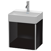 Duravit XSquare База под раковину 43,4х34хh39,7 cм, цвет черный глянцевый XS4060L4040