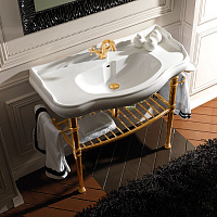 Kerasan Retro Консоль 100x54 см, под раковину на 100 см, с полкой, цвет: Oro 730091