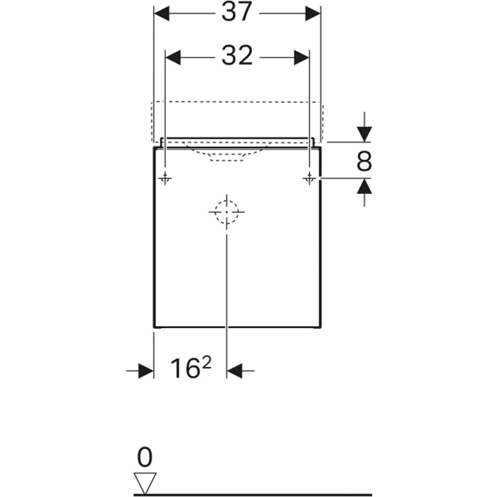 Geberit ICon Тумба 37х42х28 см, с одной дверью, цвет: белый 840037000