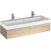 Geberit ICon Тумба 119х24х47,7 см, с двумя выдвижными ящ., цвет: натур. дуб/меламин 841122000