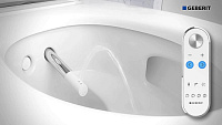 Geberit AquaClean Mera Classic Унитаз-биде подвесной безобод. с крышкой микролифт цвет: белый глянц. 146.204.11.1