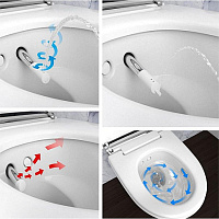 Geberit AquaClean Mera Classic Унитаз-биде подвесной безобод. с крышкой микролифт цвет: белый глянц. 146.204.21.1