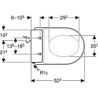 Geberit AquaClean Tuma Comfort Крышка-биде для унитаза с микролифтом, цвет: белый глянцевый 146.274.FW.1