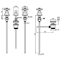 Fima Carlo Frattini Elizabeth Смеситель на 3 отверстия, для биде, цвет: бронза античная F5102BR