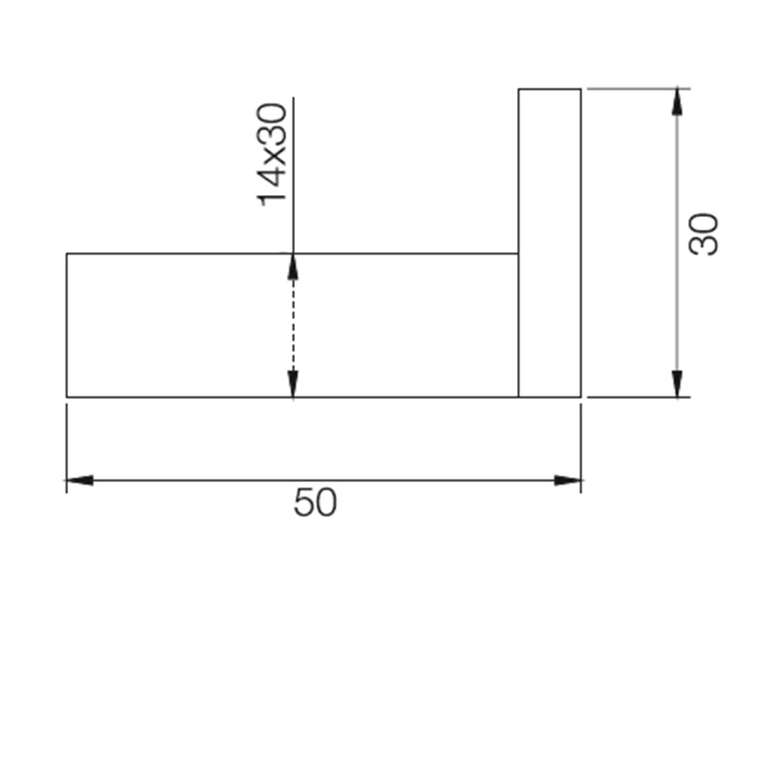 Fima Carlo Frattini Quadra Крючок одинарный, цвет: чёрный матовый F6024/1NS