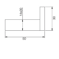 Fima Carlo Frattini Quadra Крючок одинарный, цвет: чёрный матовый F6024/1NS