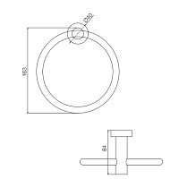 Fima Carlo Frattini Rotola Полотенцедержатель-кольцо, цвет: хром F6002/1CR
