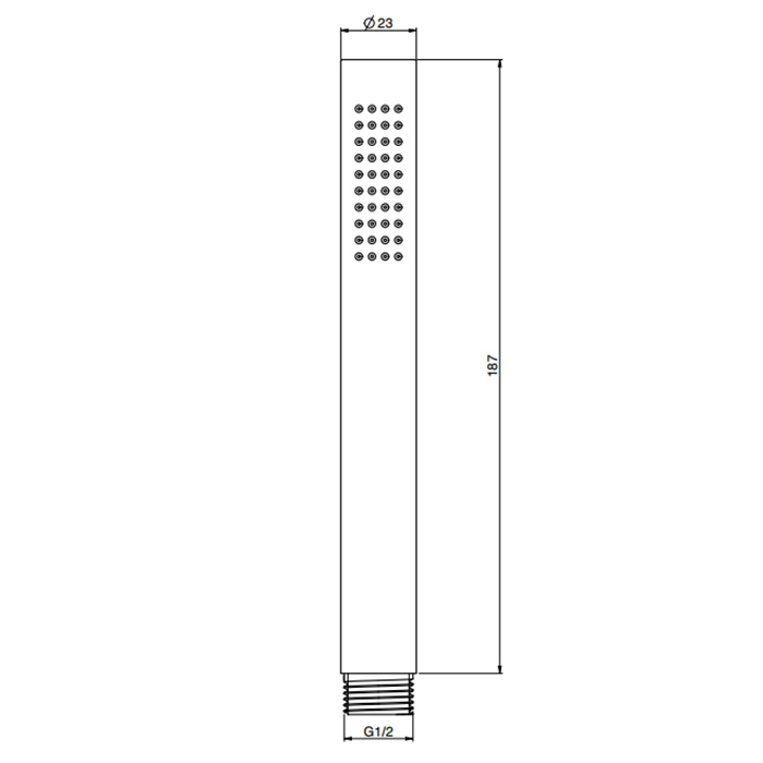 Fima Carlo Frattini Spillo Steel Ручной душ, цвет: нержавейка F2956INOX