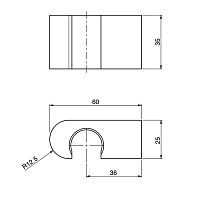 Fima Carlo Frattini Switch Держатель для душа, цвет: золото F5904OR