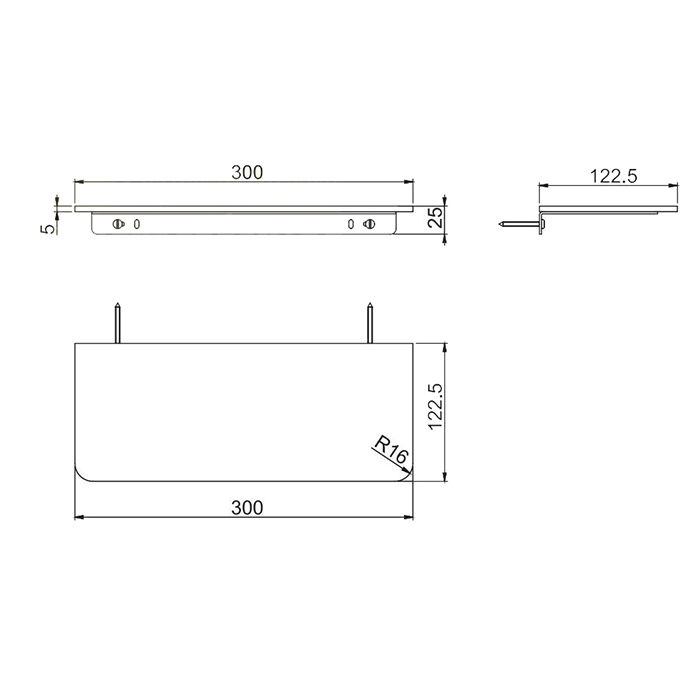 Fima Carlo Frattini Switch Полка 30 см, цвет: белый F6200/30MB