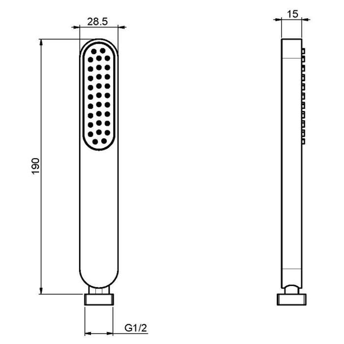 Fima Carlo Frattini Wellness Ручной душ, цвет: хром F2406CR