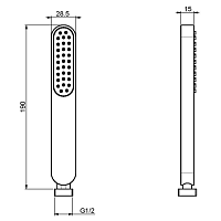 Fima Carlo Frattini Wellness Ручной душ, цвет: хром F2406CR