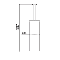 Fima Carlo Frattini Rotola Ершик напольный, цвет: черный матовый F6006/3NS