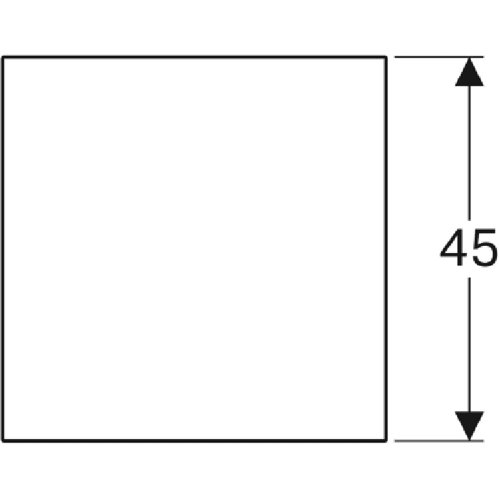 Geberit Xeno2 Стеклянная полка 45х0,8х45 см 500.523.00.1