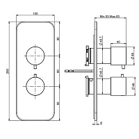 Fima Carlo Frattini Fimatherm Смеситель для душа встроенный, цвет хром F3229X7CR
