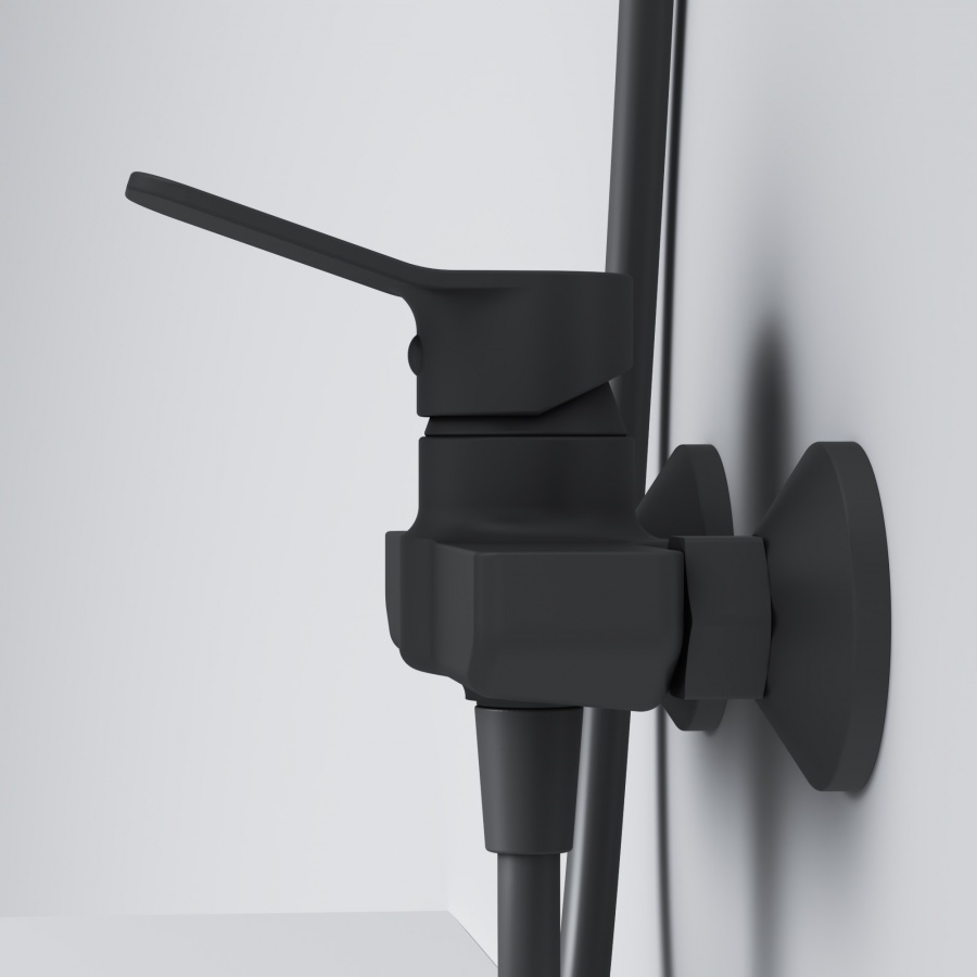 Am.Pm X-Joy Смеситель для душа настенный, без душевого комплекта, цвет: черный матовый F85A20022