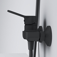 Am.Pm X-Joy Смеситель для душа настенный, без душевого комплекта, цвет: черный матовый F85A20022
