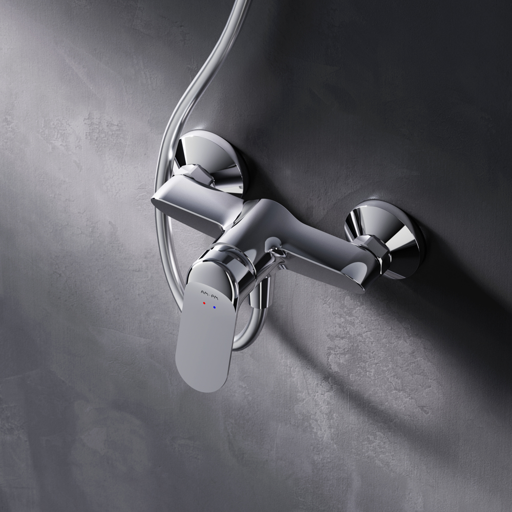 Am.Pm Sunny Смеситель для душа настенный, без душевого комплекта, цвет: хром глянцевый F85C20000