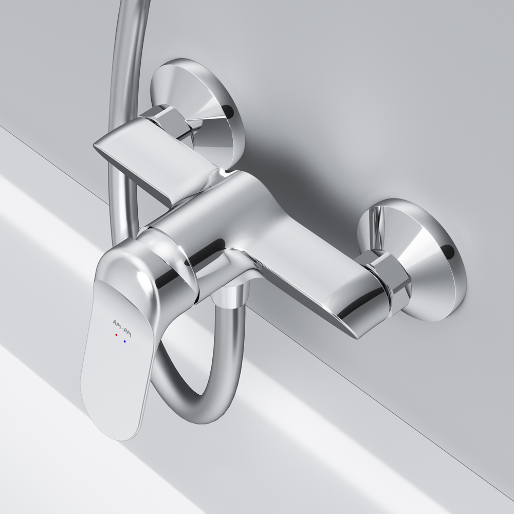 Am.Pm Sunny Смеситель для душа настенный, без душевого комплекта, цвет: хром глянцевый F85C20000