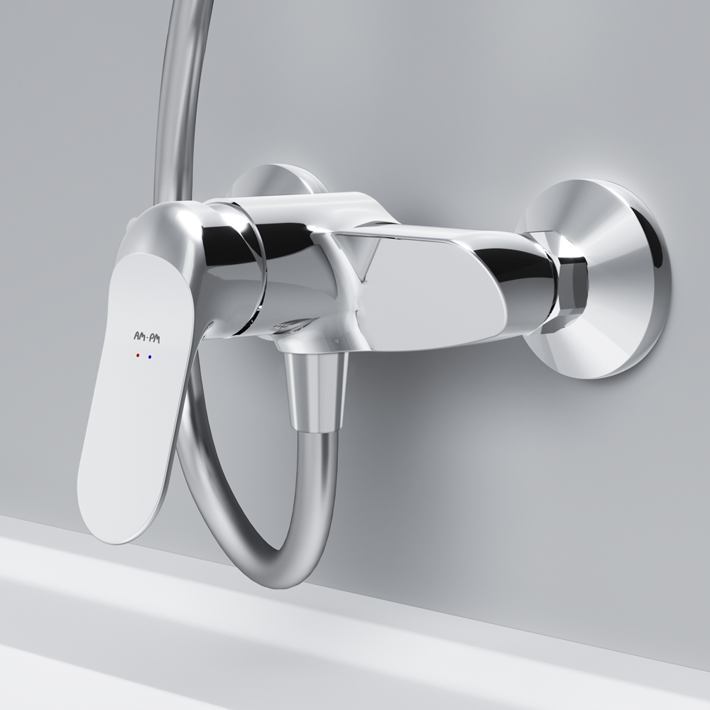 Am.Pm Sunny Смеситель для душа настенный, без душевого комплекта, цвет: хром глянцевый F85C20000