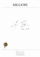 Migliore Dallas Смеситель скрытого монтажа монокомандный, цвет: хром 18604